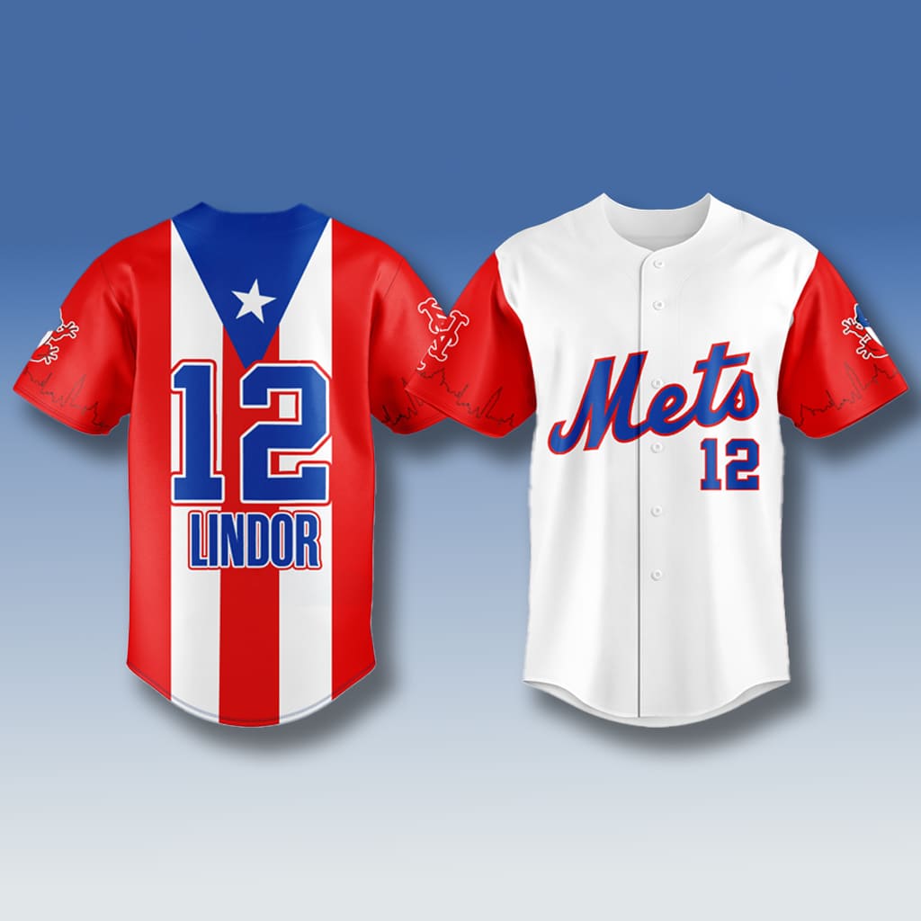 New York Mets Puerto Rico Francisco Lindor Jersey 2025 New York Mets Puerto Rico Francisco Lindor Jersey 2025