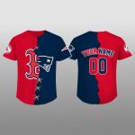 Red Sox x New England Patriots Baseball Jersey