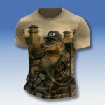 Retro Alligator Alcatraz Florida Everglades Smoking Funny Shirt