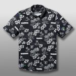 Retro Las Vegas Raiders Black White Hawaiian Shirt