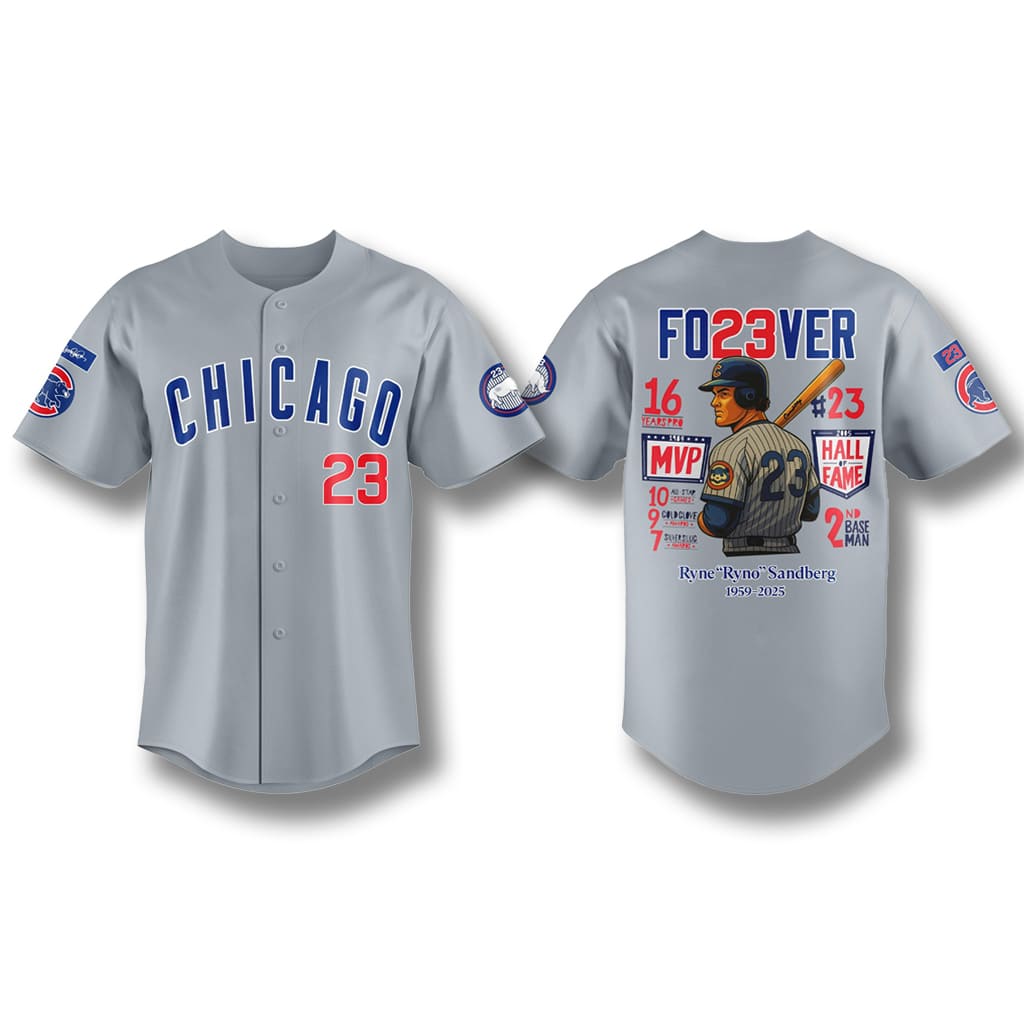 Ryne Ryno Sandberg Fo23ver Achievements Jersey 1 Ryne Ryno Sandberg Fo23ver Achievements Jersey 1