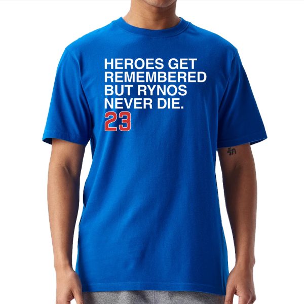 Ryne Sandberg Rynos Never Die 23 Shirt 5