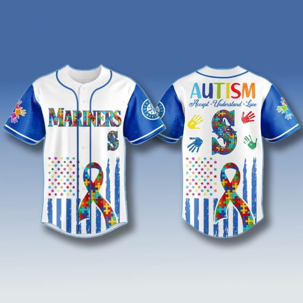 Seattle Mariners Autism Awareness Month Jersey 2025