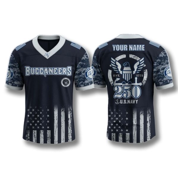 Tampa Bay Buccaneers US Navy 250th Anniversary Jersey 1