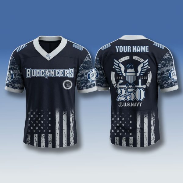Tampa Bay Buccaneers US Navy 250th Anniversary Jersey