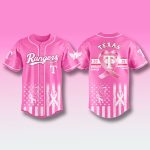 Texas Rangers Breast Cancer Awareness Month Jersey 2025