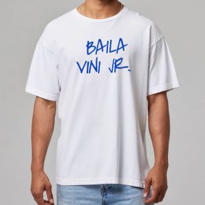 Camavinga Wearing Baila Vini Jr Shirt 11
