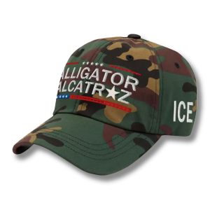 Alligator Alcatraz ICE Camo Hat 1