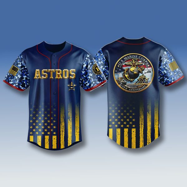 2025 Houston Astros Marine Corps 250th Anniversary Jersey 1