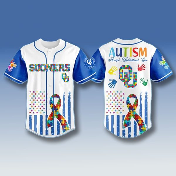 2025 Oklahoma Sooners Autism Awareness Month Jersey