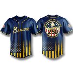 Atlanta Braves 250th Anniversary US Navy Jersey