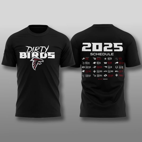 Atlanta Falcons 2025 Season Schedule Shirt 1