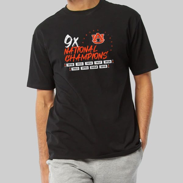 Auburn Tigers 9x National Champions Shirt 18