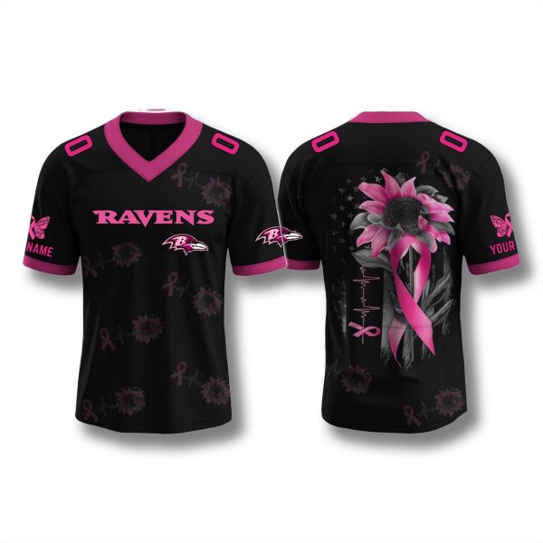 Baltimore Ravens Breast Cancer Awareness Month 2025 Jersey