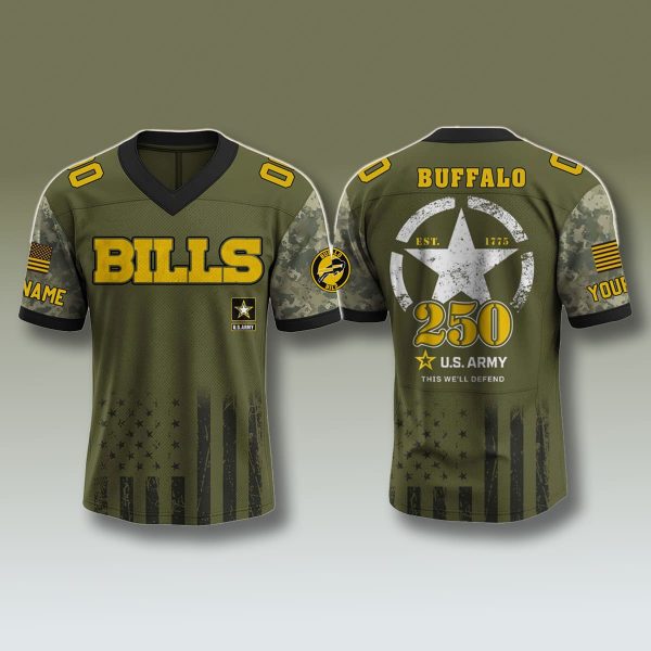 Buffalo Bills US Army 250th Anniversary Jersey