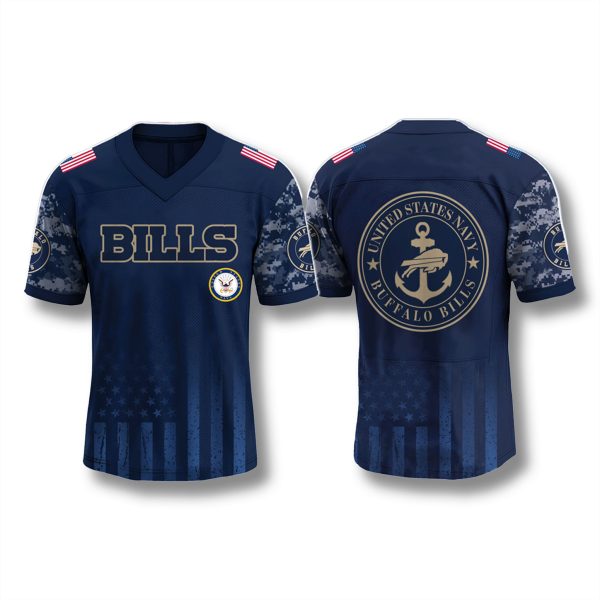Buffalo Bills x US Navy 250th Birthday Jersey 1
