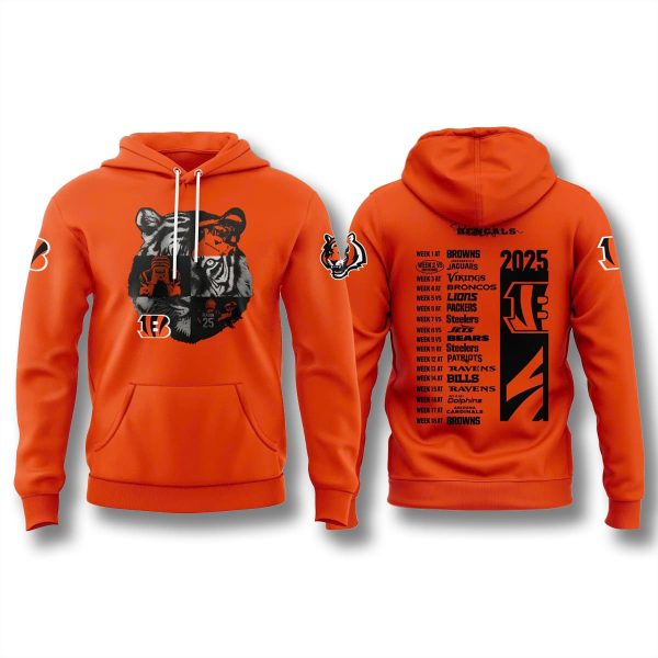 Cincinnati Bengals 2025 Season Schedule Shirt 1