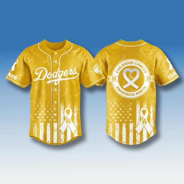 Dodgers x Childhood Cancer Awareness 2025 Jersey 1