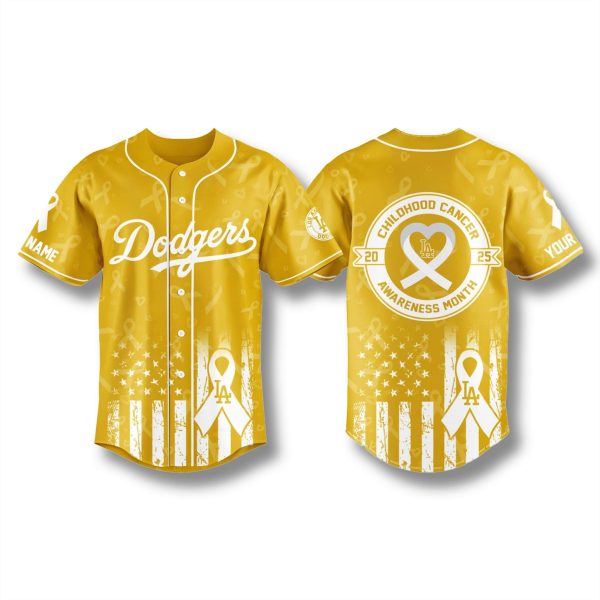 Dodgers x Childhood Cancer Awareness 2025 Jersey