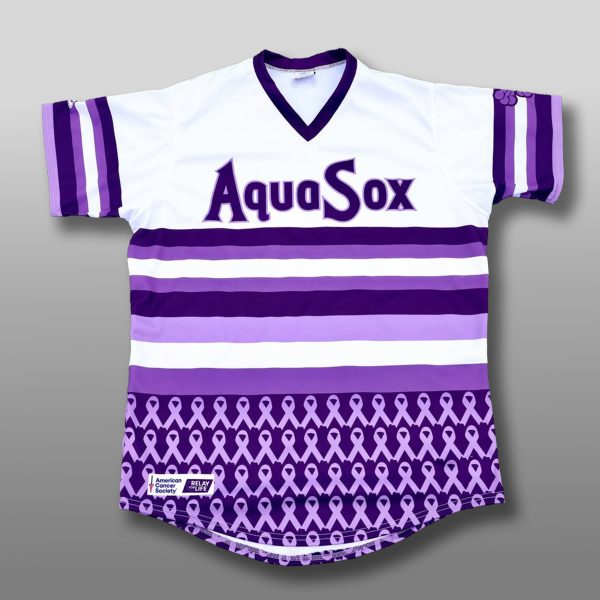 Everett AquaSox Stand Up For Cancer Night Jersey 2025