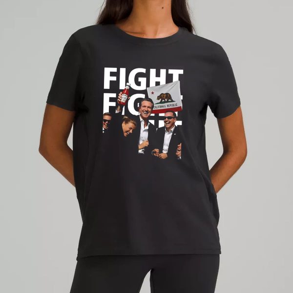 Gavin Newsom Fight California Republic Shirt 5