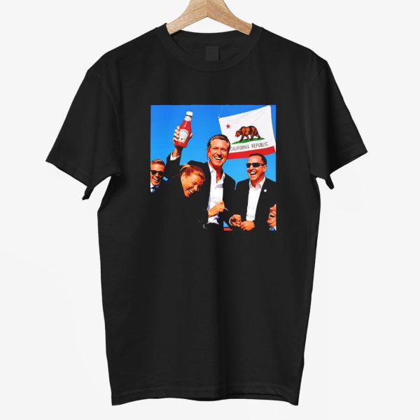 Gavin Newsom Trump Fight Fight Meme Shirt 3