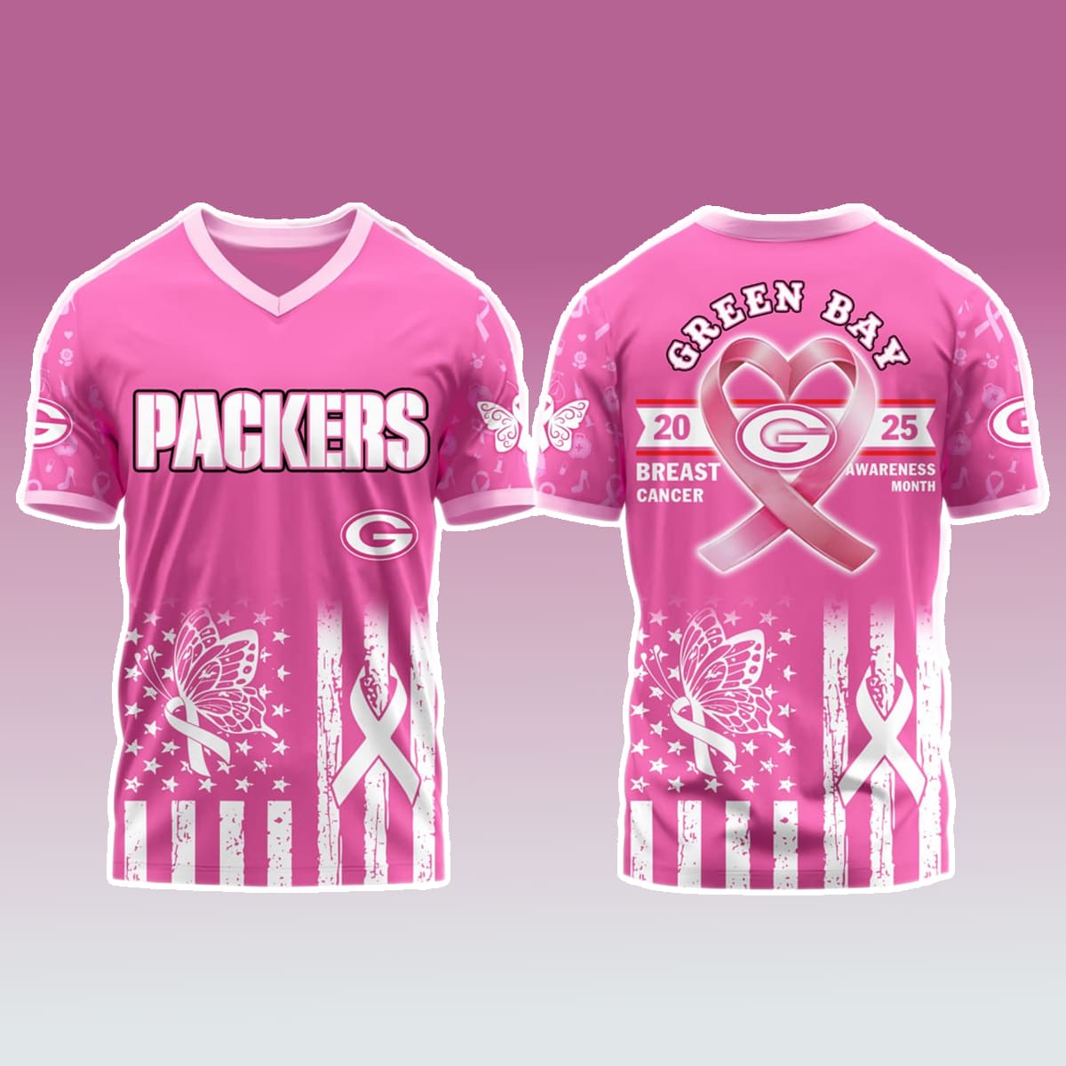 Green Bay Packers Breast Cancer Awareness Month Jersey 2025 Green Bay Packers Breast Cancer Awareness Month Jersey 2025