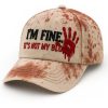 Halloween Im Fine Its Not My Blood Hat 1