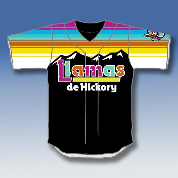 Hickory Crawdads Llamas de Hickory Jersey Giveaway 2025 1