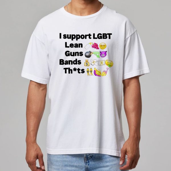 I Support Lgbt Lean Guns Bands Shirt 11