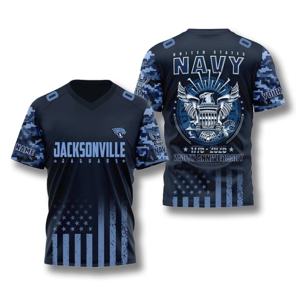 Jacksonville Jaguars x US Navy 250th Anniversary Jersey