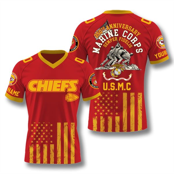 Kansas City Chiefs US Marine Corps 250th Anniversary Jersey