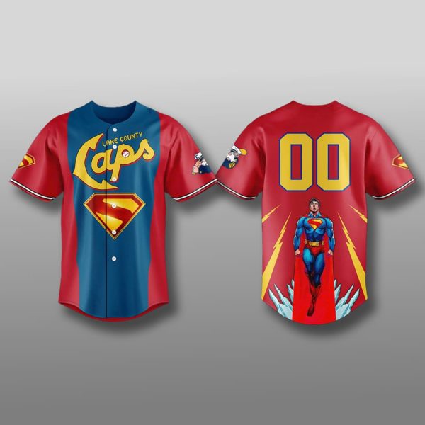 Lake County Captains Superman Night Jersey 2025