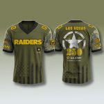 Las Vegas Raiders US Army 250th Anniversary Jersey 2025