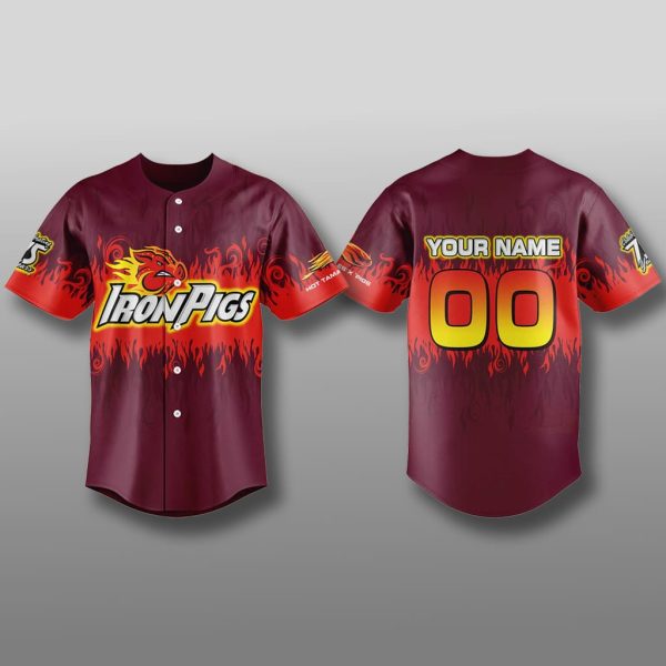 Lehigh Valley IronPigs x Hot Tamales Jersey 2025 1
