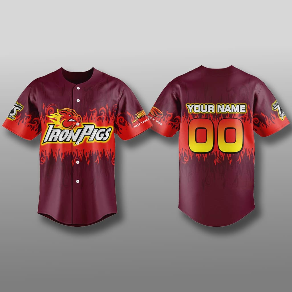 Lehigh Valley IronPigs x Hot Tamales Jersey 2025 1 Lehigh Valley IronPigs x Hot Tamales Jersey 2025 1