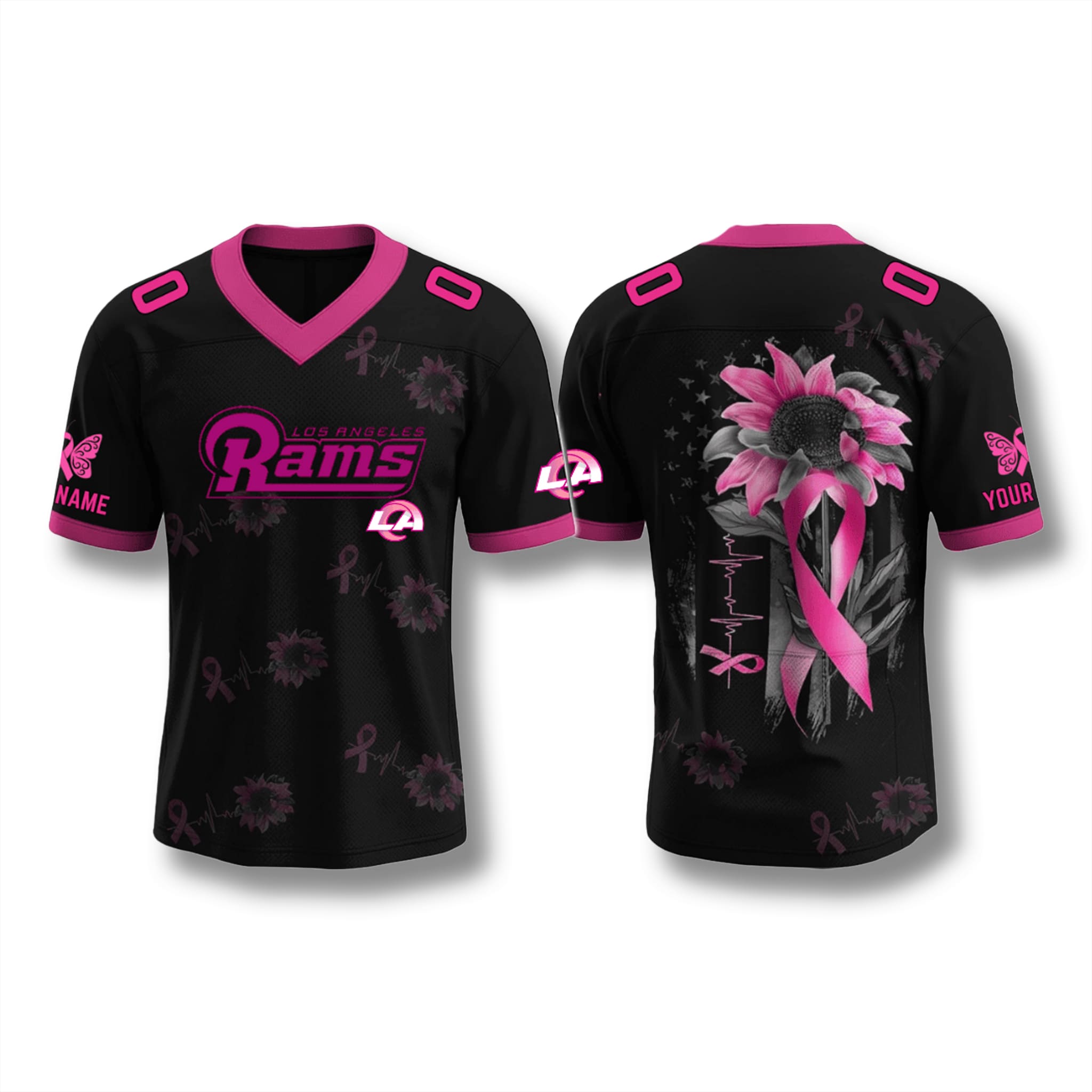 Los Angeles Rams Breast Cancer Awareness Month Jersey 2025 Los Angeles Rams Breast Cancer Awareness Month Jersey 2025