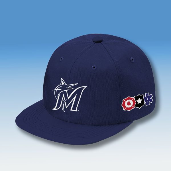 Miami Marlins First Responders Appreciation Day Hat 2025