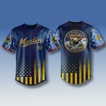 Miami Marlins US Marine Corps Military 250th Appreciation Night Jersey