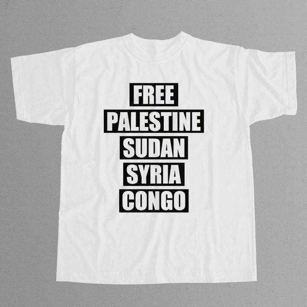 Miguel Free Palestine Sudan Syria Congo Shirt 12
