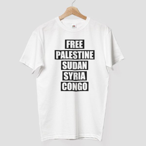 Miguel Free Palestine Sudan Syria Congo Shirt 8