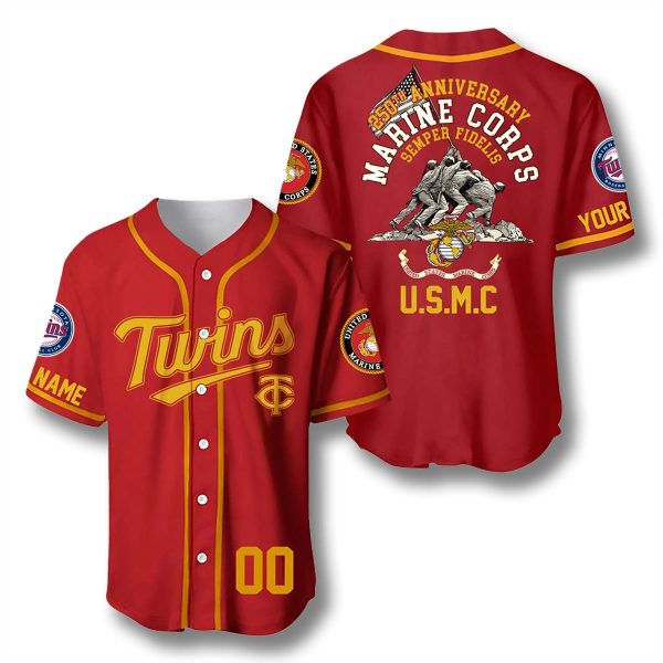 Minnesota Twins USMC 250th Anniversary Jersey 1