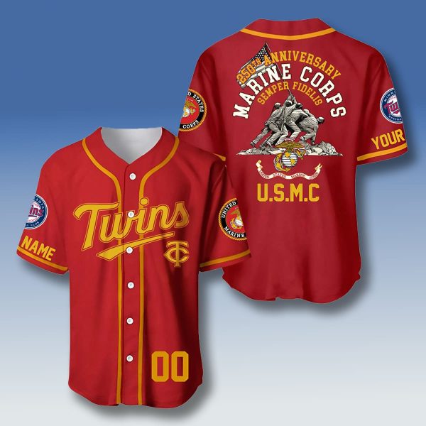 Minnesota Twins USMC 250th Anniversary Jersey