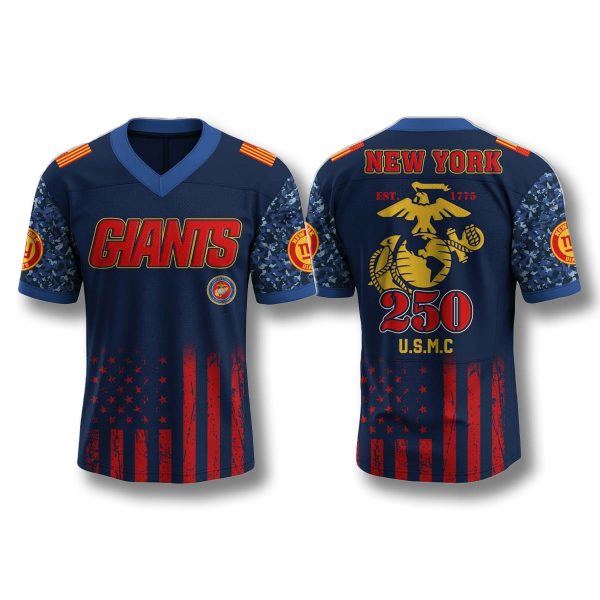 New York Giants USMC 250th Anniversary Jersey