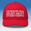 Newsom Was Right About Everything Hat Cap