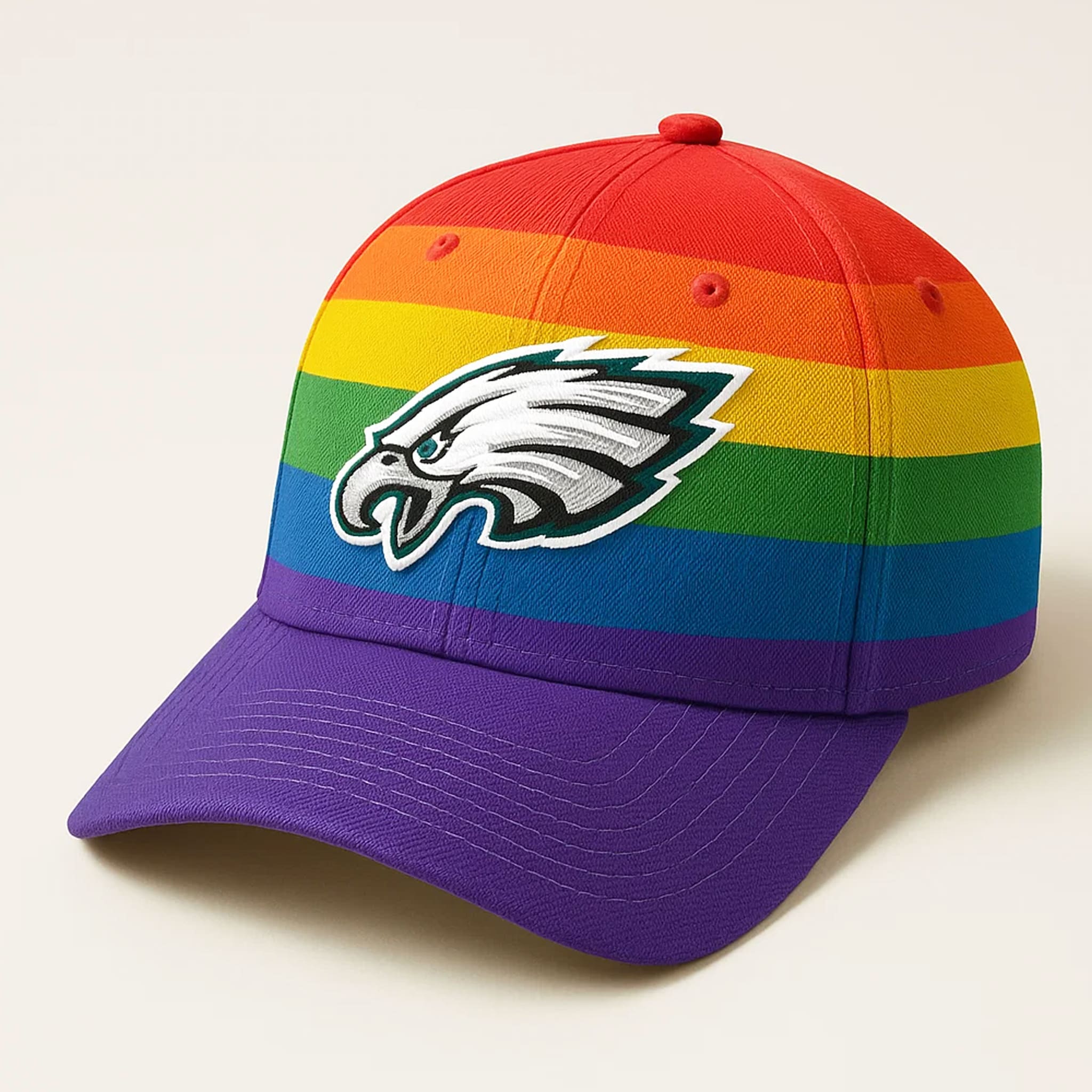 Nick Sirianni Eagles Rainbow Hat Nick Sirianni Eagles Rainbow Hat