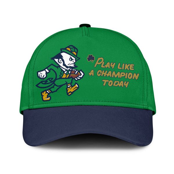 Notre Dame Fighting Irish Leprechaun Play Like A Champion Today Hat