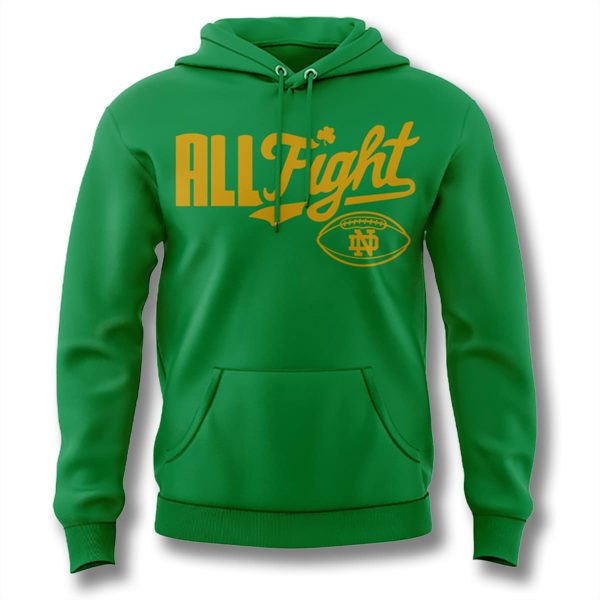 Notre Dame Irish Green All Fight 2025 Hoodie