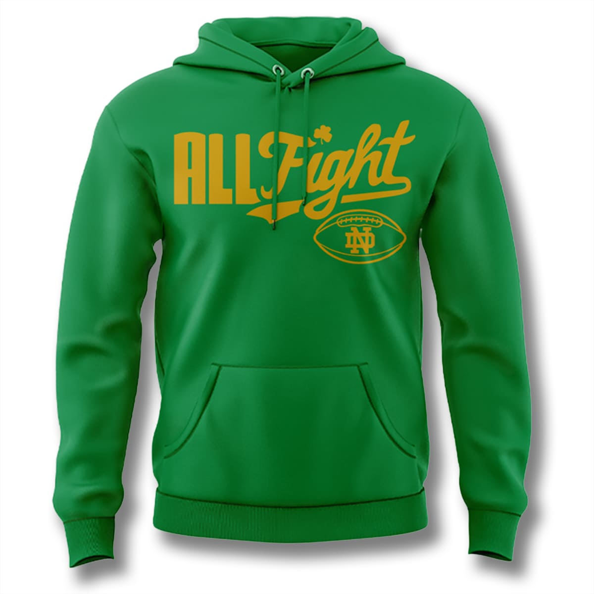 Notre Dame Irish Green All Fight 2025 Hoodie Notre Dame Irish Green All Fight 2025 Hoodie