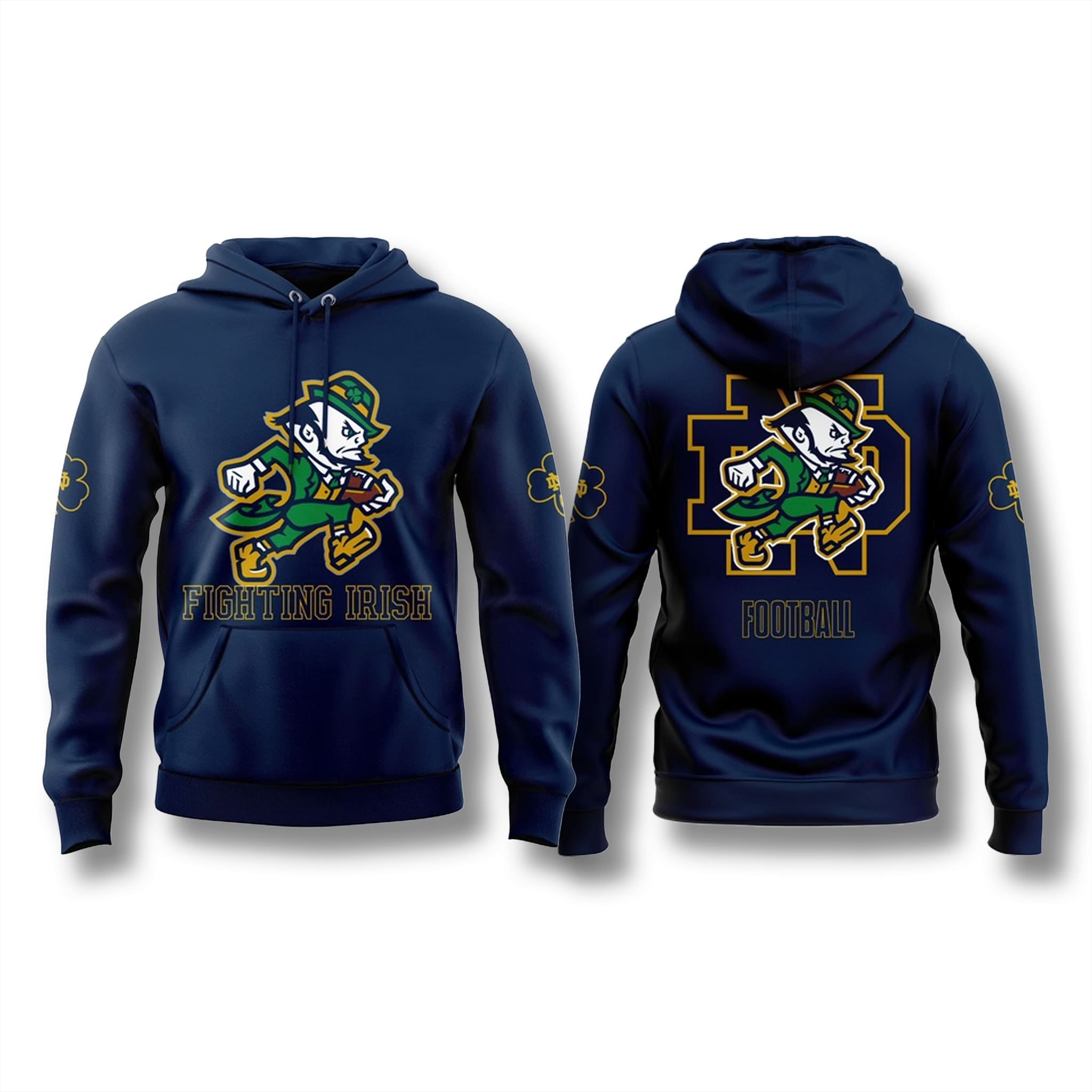 Notre Dame New Logo Leprechaun 2025 Hoodie Notre Dame New Logo Leprechaun 2025 Hoodie